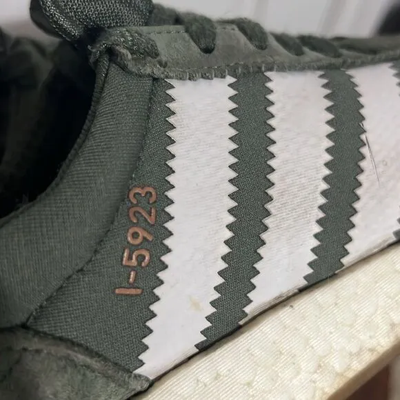 🔥 Adidas Original I-5923 Sneakers - Base Green - Casual Running Shoes Men Sz 7
