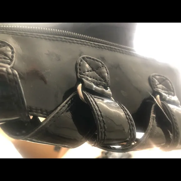 ⭐️ Demonia HUGE 7” Platforms Gothic Knee high Black patent leather boots men 5