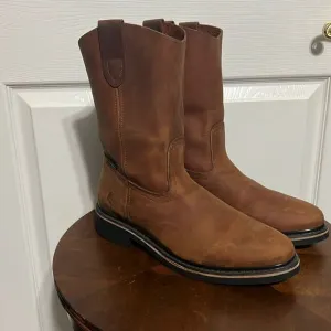 🔥 PUREPECHA WORK BOOTS GENUINE LEATHER WESTERN ROUND TOE Rubber Sole - PERFECT