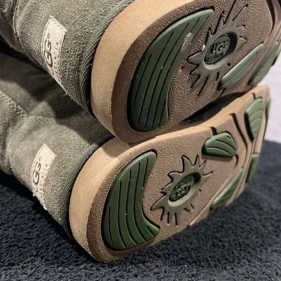 🔥🔥 UGG Australia Whitley 5230 Women's Sz 7 Olive Green Lace Up Tall  Boots - E