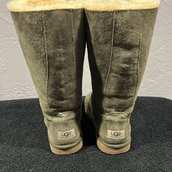 🔥🔥 UGG Australia Whitley 5230 Women's Sz 7 Olive Green Lace Up Tall  Boots - E