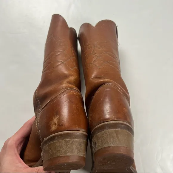 000 - VINTAGE 00s MENS JUSTIN BOOTS SIZE 10D COWBOY BOOTS