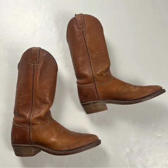 000 - VINTAGE 00s MENS JUSTIN BOOTS SIZE 10D COWBOY BOOTS