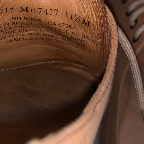 1901 Brown Leather Oxford Men’s Cap Toe Dress Shoes Size 11.5 Gently Used