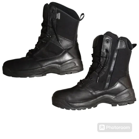 5.11 Tactical 8&quot; A.T.A.C. Side Zip Shield Duty Boots 2.0 Size  Black 13W