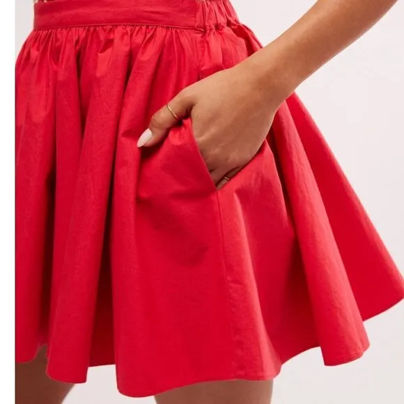 #73 NWT Free People Gaia Skirt in Bella Rose