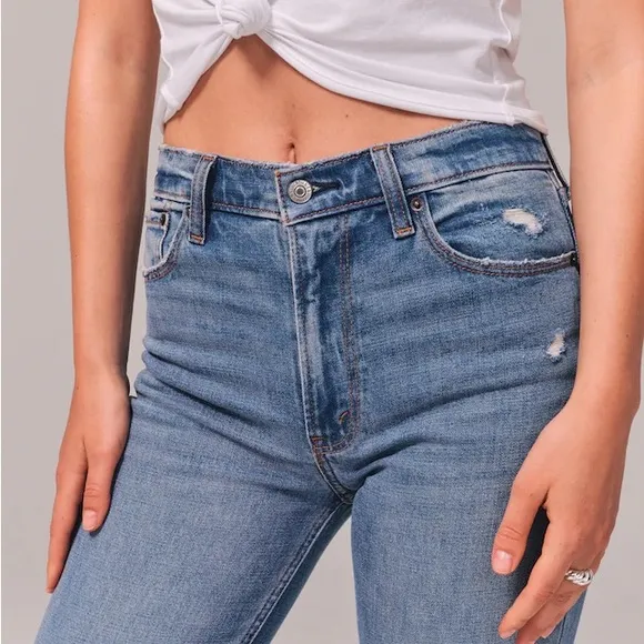 ABERCROMBIE &amp; FITCH High Rise Skinny Jeans Denim Size 10 - 30