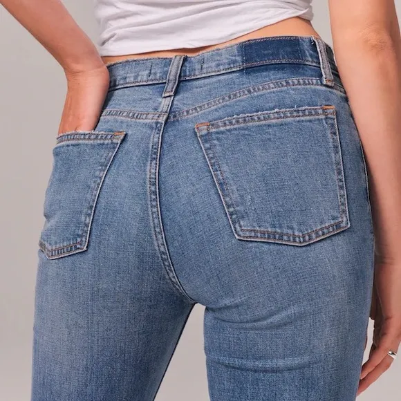 ABERCROMBIE &amp; FITCH High Rise Skinny Jeans Denim Size 10 - 30
