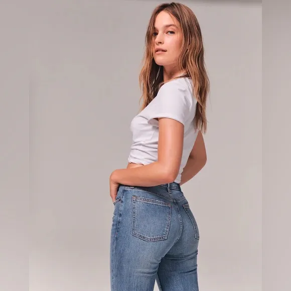 ABERCROMBIE &amp; FITCH High Rise Skinny Jeans Denim Size 10 - 30