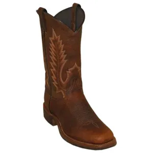 Abilene Men's Brown Leather Pioneer Western Cowboy Boots | NEW!!!