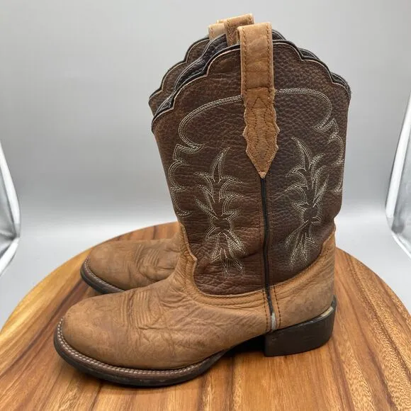 ACME Boots Womens Size 9.5 M Brown Leather Western Cowboy