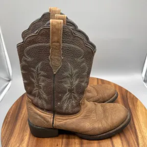 ACME Boots Womens Size 9.5 M Brown Leather Western Cowboy