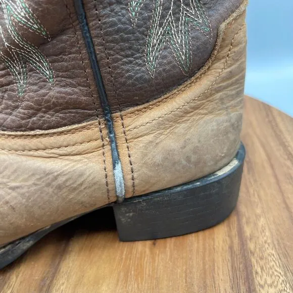 ACME Boots Womens Size 9.5 M Brown Leather Western Cowboy