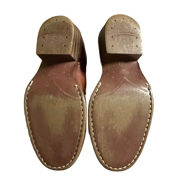 ACME KIDS BROWN RARE / VINTAGE UNISEX WESTERN COWBOY BOOTS SIZE 4D