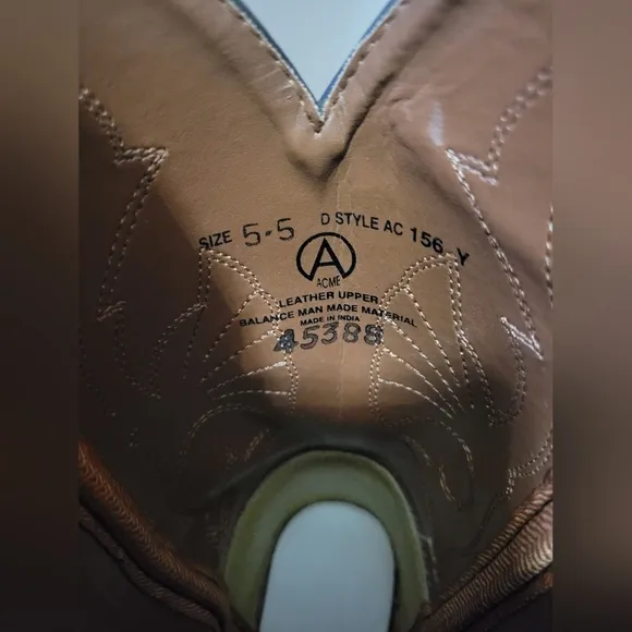Acme Tan Leather Boots