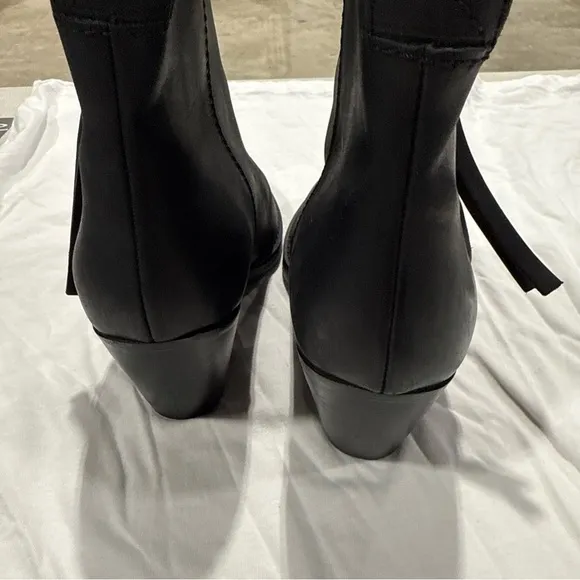 Acne Black Ankle Boots Sleek Chelsea Style