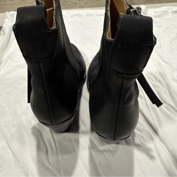 Acne Black Ankle Boots Sleek Chelsea Style
