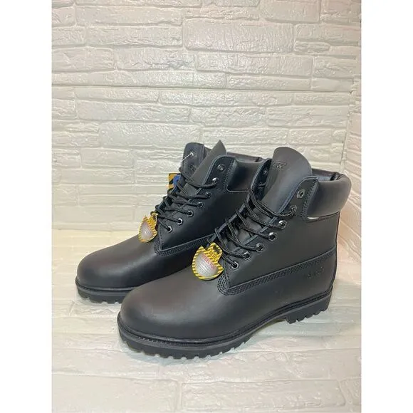Ad Tec MEN'S 8&quot; COMPOSITE TOE WATERPROOF Black Work boots
