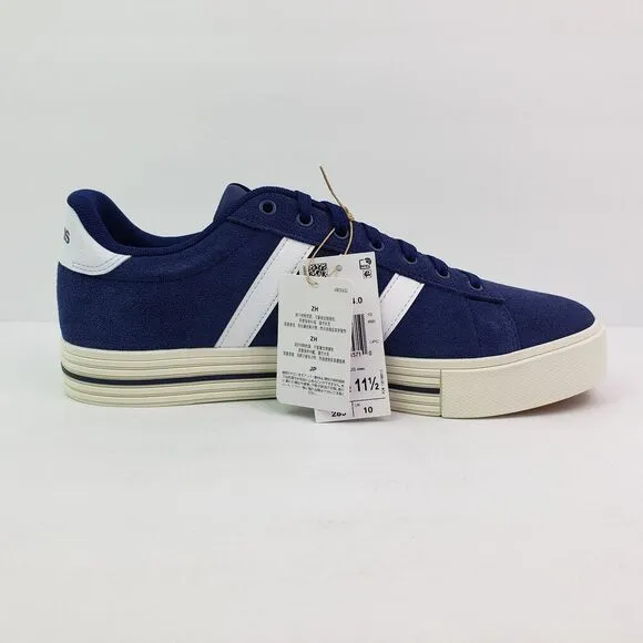 Adidas Daily 4.0 Mens Size 10.5 Dark Blue White Lifestyle Casual Sneaker Shoes