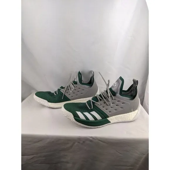adidas Mens Harden Vol. 2  Basketball Sneakers Shoes Casual  Green 15 Medium