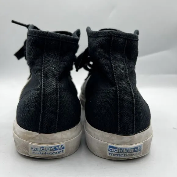 Adidas Mens Matchcourt High RX CQ1120 Black Casual Shoes Sneakers Size 9.5