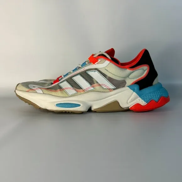 Adidas Mens Ozweego Pure Lace Up Sneakers Shoes Casual - Black, Off White