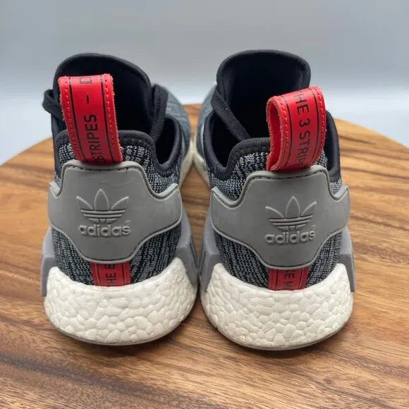 Adidas NMD R1 Shoes Mens Size 12 Glitch Gray Running Comfort Walking Sneakers