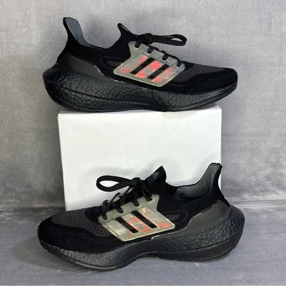 🔥🔥🔥Adidas Ultraboost 21 Black Running Shoes SIZE: 8.5🔥🔥🔥