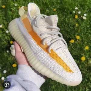 Adidas Yeezy Boost 350 V2 - Cream and Orange - TURN ORANGE IN SUN
