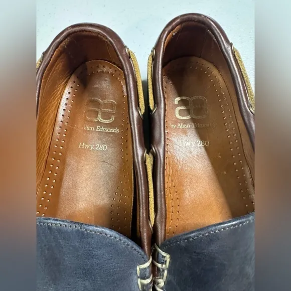 ae‎ ALLEN EDMONDS Hwy 280 Leather Loafers Drivers Driving Shoes Moccasins 9.5D
