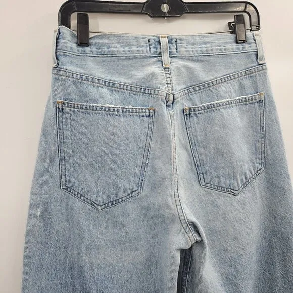 Agolde Criss-Cross Upsized Jeans (Sz 26) High Rise Straight Leg Suburbia