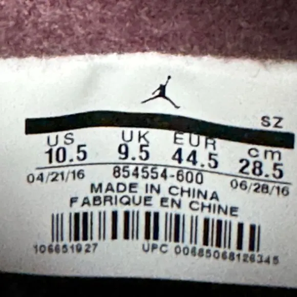 Air Jordan Night Matoon Future Boot Hi Top eVent Waterproof 10.5 854554-600 EUC