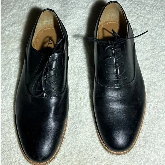 Aldo Classy Oxford Black Dress Shoes Size 10