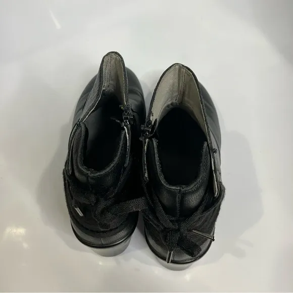 Alegria Stevee rocknrolla black leather boots size 37 comfort shoes minimal