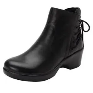 Alegria Stevee rocknrolla black leather boots size 37 comfort shoes minimal