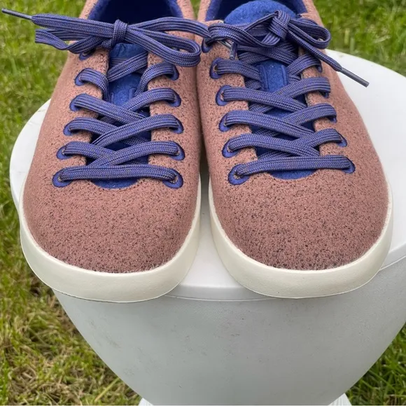Allbirds Wool Piper Shoes Mens 10 Brown Blue Cocoa Haze Sneakers Comfort