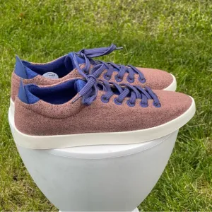 Allbirds Wool Piper Shoes Mens 10 Brown Blue Cocoa Haze Sneakers Comfort