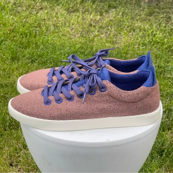 Allbirds Wool Piper Shoes Mens 10 Brown Blue Cocoa Haze Sneakers Comfort