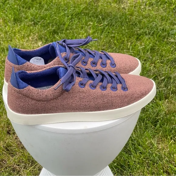 Allbirds Wool Piper Shoes Mens 10 Brown Blue Cocoa Haze Sneakers Comfort