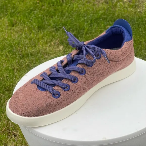 Allbirds Wool Piper Shoes Mens 10 Brown Blue Cocoa Haze Sneakers Comfort