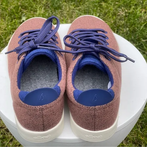 Allbirds Wool Piper Shoes Mens 10 Brown Blue Cocoa Haze Sneakers Comfort
