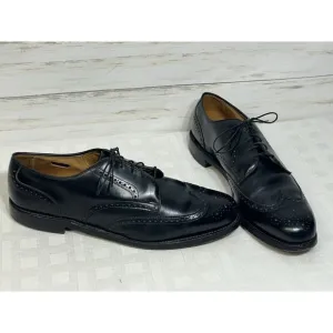 Allen Edmonds Auburn Men's Size 14 D Black Leather Wingtip Oxford Dress Shoes