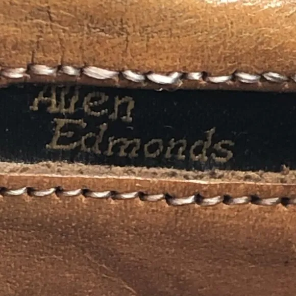 Allen Edmonds Black Sanford Leather Cap Toe Oxford Dress Shoes Size 10 D