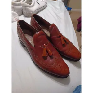 ALLEN‎ EDMONDS BREWICK Men's Tassel Loafers Shoes BROWN Size: 11A Made in USA