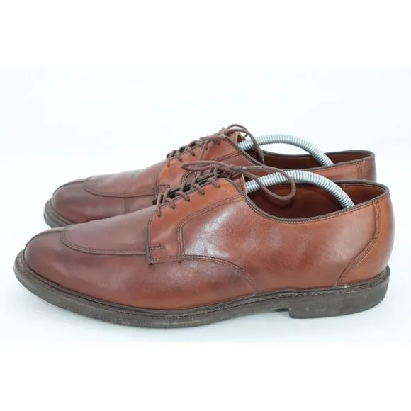 Allen Edmonds Brown Split Toe Oxford Mens Size 11 D Dress Shoes