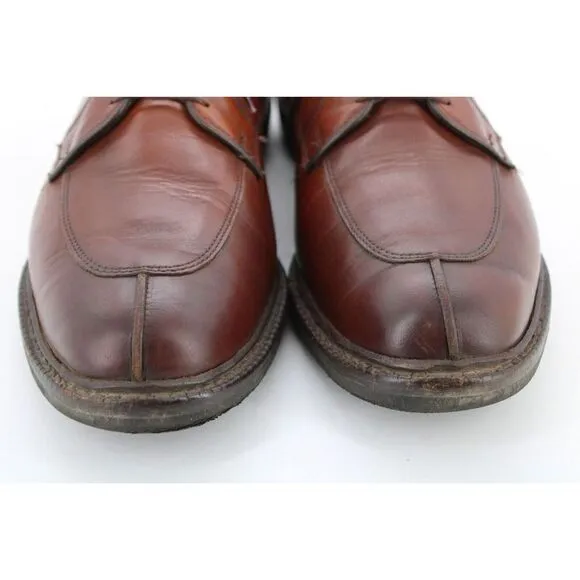 Allen Edmonds Brown Split Toe Oxford Mens Size 11 D Dress Shoes
