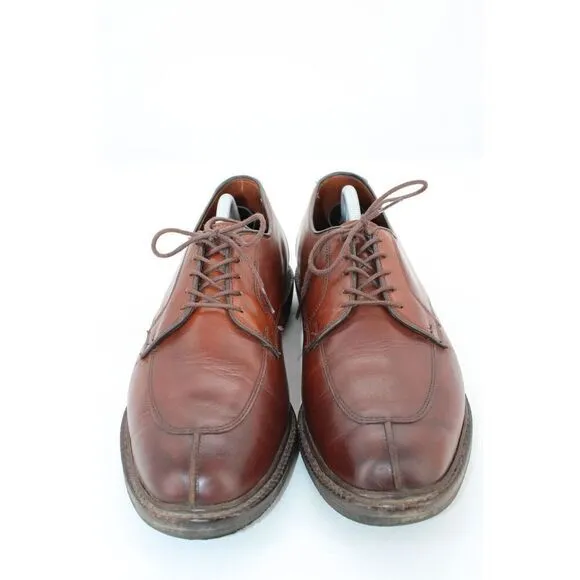 Allen Edmonds Brown Split Toe Oxford Mens Size 11 D Dress Shoes