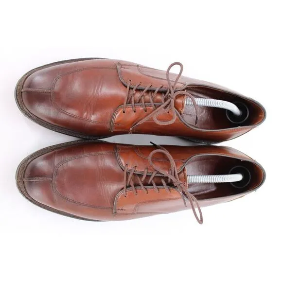 Allen Edmonds Brown Split Toe Oxford Mens Size 11 D Dress Shoes