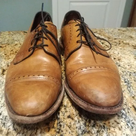 Allen Edmonds Clifton Mens Dress Shoes Chestnut Brown Leather Size 9.5 D US