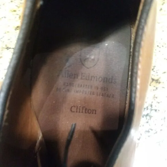 Allen Edmonds Clifton Mens Dress Shoes Chestnut Brown Leather Size 9.5 D US